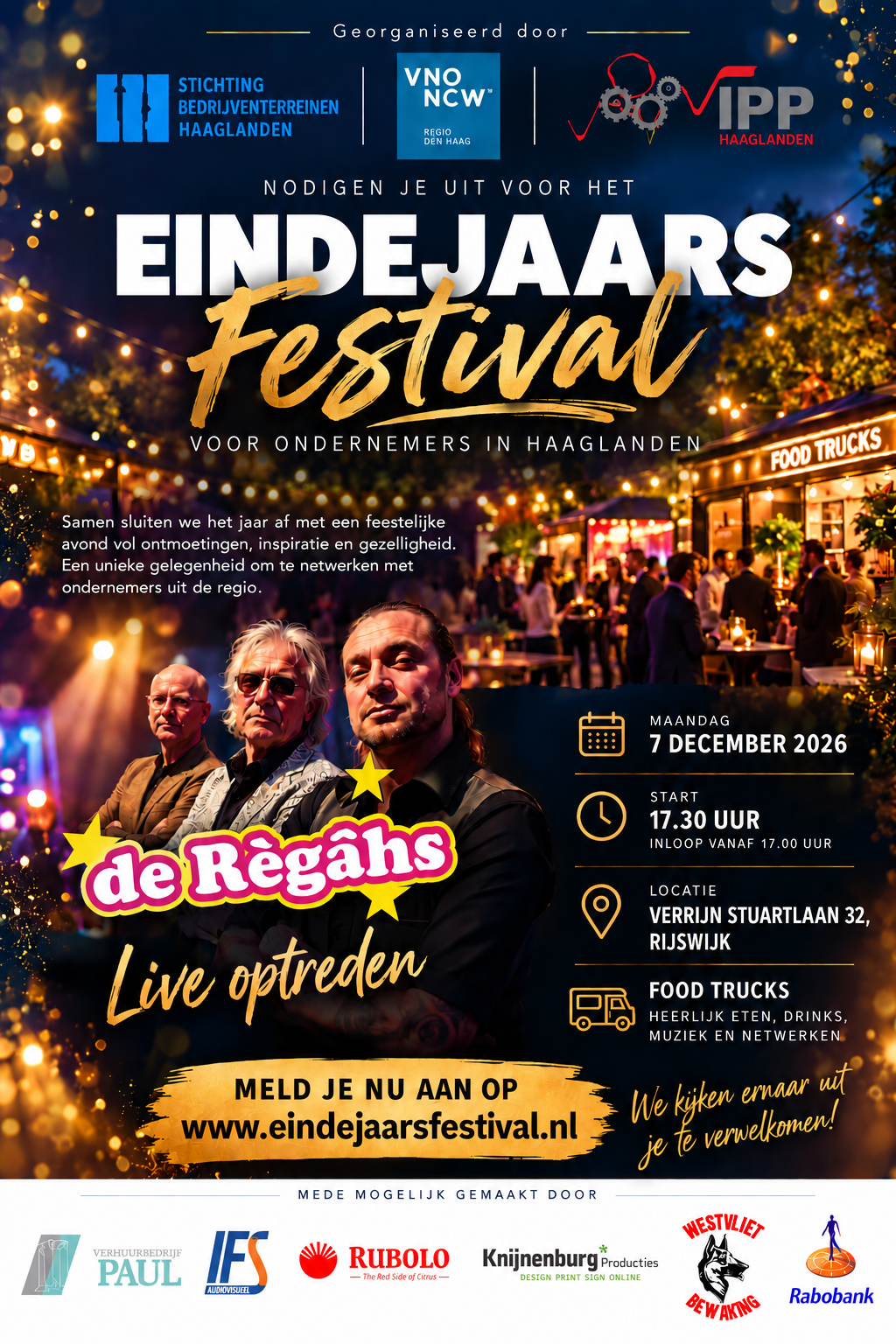 Eindejaarsfestival voor ondernemers